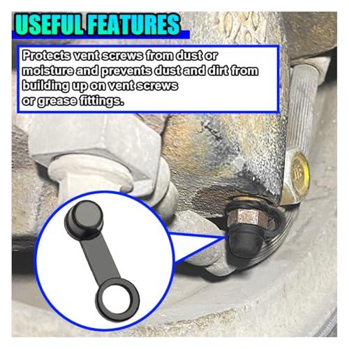 image for UHANBUT 24PCS Brake Bleeder Screw Caps, Vehicle Rubber Grease Fitting 