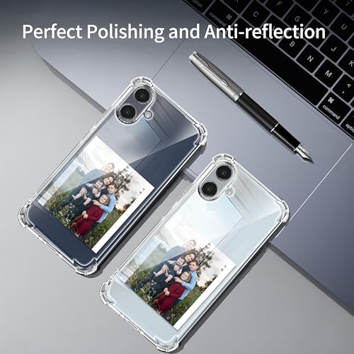 Image of Lustree Back Cover Transparent Case Compatible with Samsung Galaxy M17e / F70e / A07 | Transparent Crystal Clear Shockproof Soft TPU Case with Cushioned Edges & Slim Fit Protection