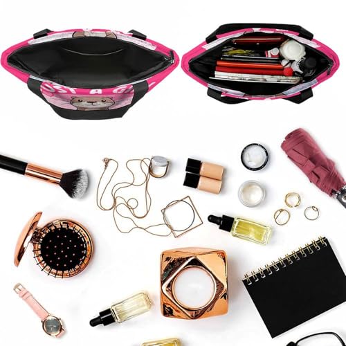 Bruh Capybara Tote Bag for Women Reusable Shopping Bag Beach Bag for Shopping Gym Travel4