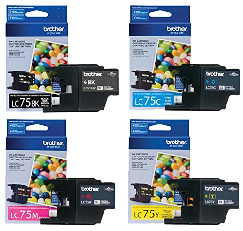 Hottest Sale Brother LC75 High Yield -Ink -Cartridge Set ❤ Crazy Deals Brother LC75 High Yield -Ink -Cartridge Set