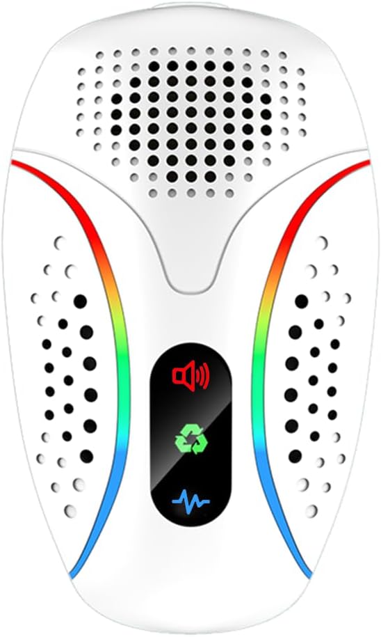 Repelente ultrasónico de plagas para Interiores,Repelente con tecnología ultrasónica efectiva contra cucarachas, roedores, Ratones, Insectos, Mosquitos, arañas, Hormigas, 3 Modos de Cambio 1 Pack