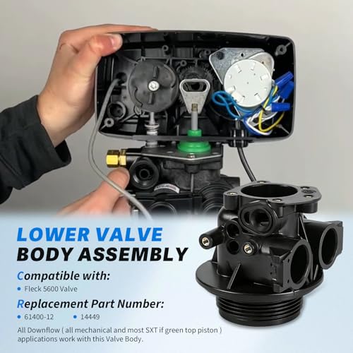 Cuerpo de Válvula Downflow 1 pulg Compatible Fleck 5600 miniatura 2
