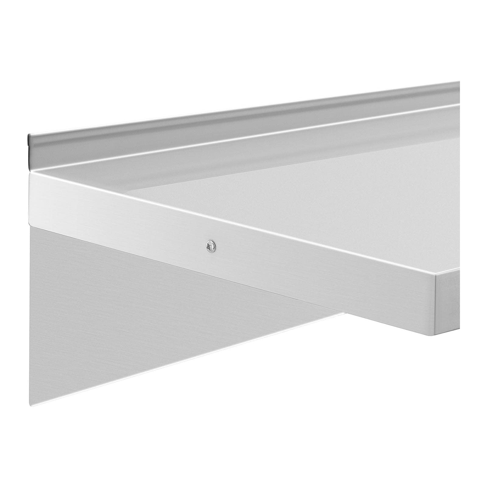 Royal Catering RCWR-120.1 - Mensola da parete in acciaio INOX, 120 x 40 cm, portata fino a 80 kg
