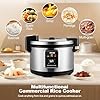 TERUISI 10L Commercial Rice Cooker 50CUPS Fast Cooking Electric Cooker with Auto Keep Warm, Non-stick Inner Pot for 10-20 People Use