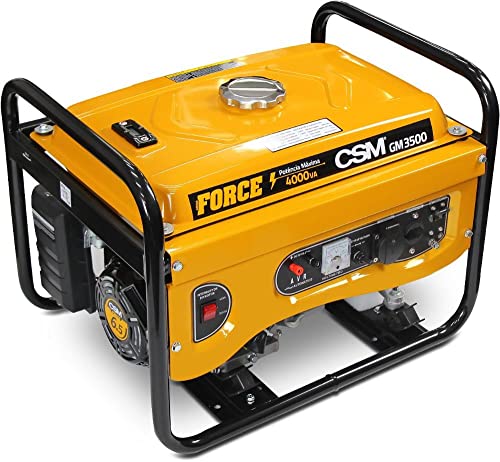 Gerador de Energia Portátil a Gasolina 4T Partida Manual 3,5 Kva ...
