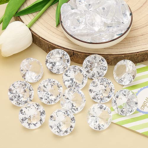 Set 20 Diamanti Decorativi Acrilici Grandi 30 Mm – Colorati E Lucenti Per Decorazioni Da Tavolo, Matrimoni E Feste
