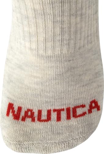 Image of Nautica Womens Low Cut Socks - 6 Pack Soft Stretch Breathable Mesh Cushioned Athletic Performance No Show Socks for Women