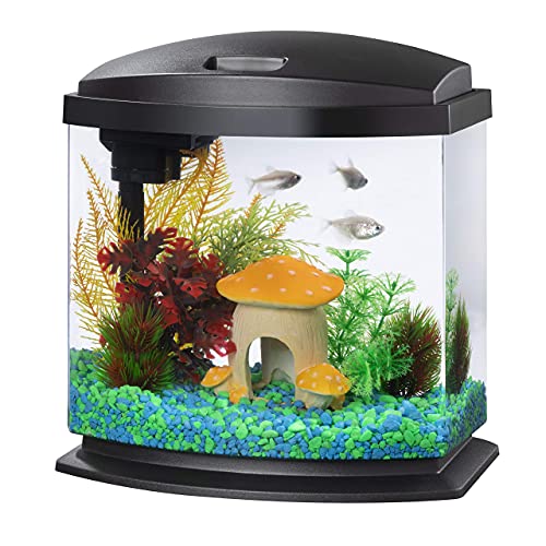 Aqueon LED MiniBow Small Aquarium Fish Tank Kit...