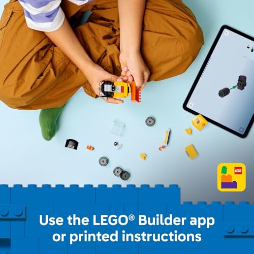 Image of LEGO City Rides - Construction Loader Building Toy for Kids - Pretend Play Set for Boys & Girls, Ages 5+ - Construction Toy W /Backhoe, Loader Bucket, & Minifigure - Gift Idea for Birthdays - 60483