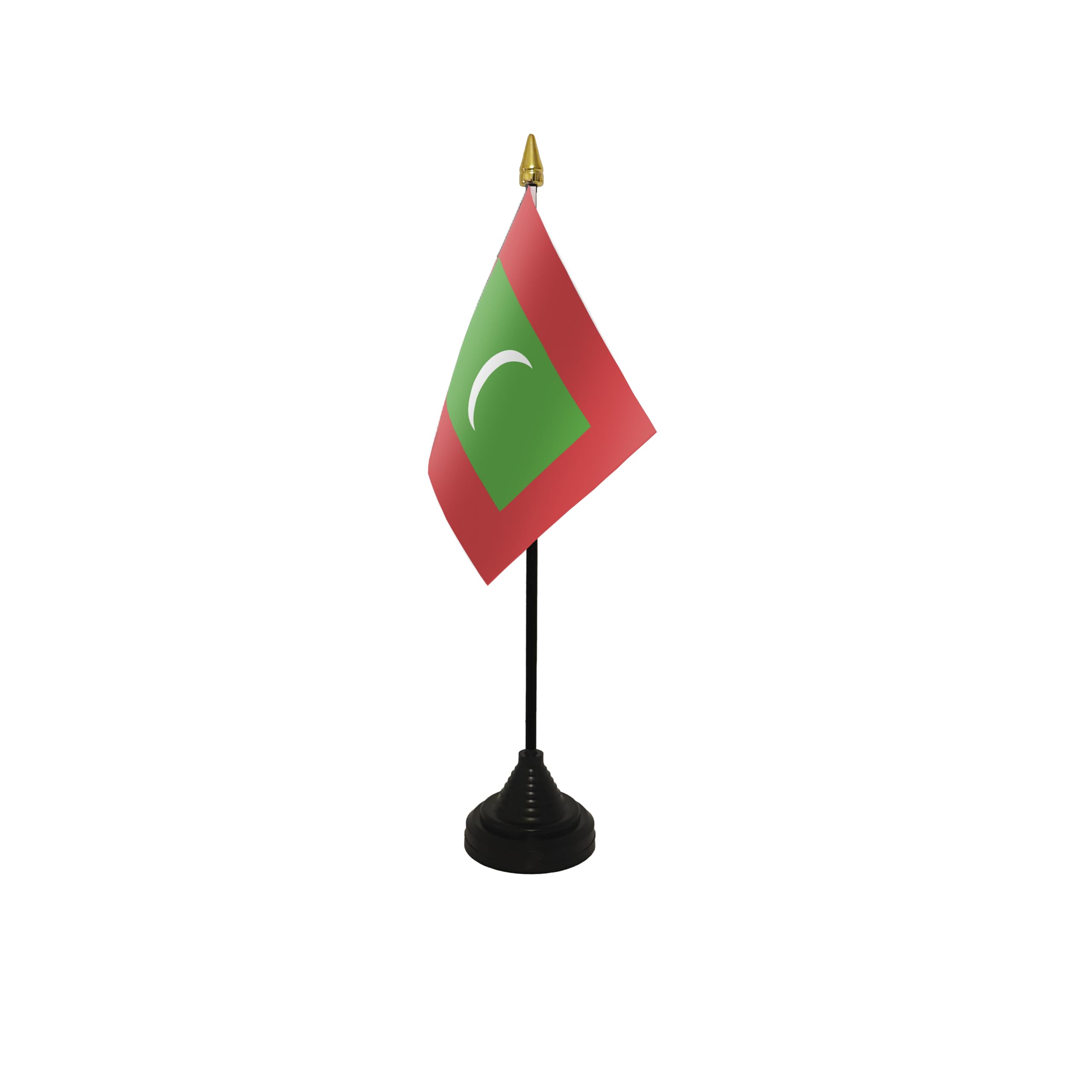 Flagtex Maldives Small Table Flag With Black Base