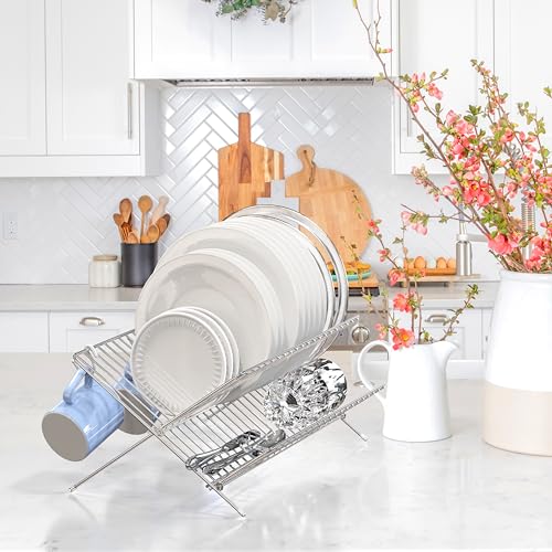 Simple Houseware CO-028-3 Collapsible Dish Drying Rack thumb #4