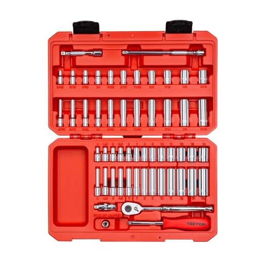TEKTON 1/4 Inch Drive 6-Point Socket & Ratchet Set, 55-Piece (5/32 - 9/16 in., 4 - 14 mm) | SKT05301