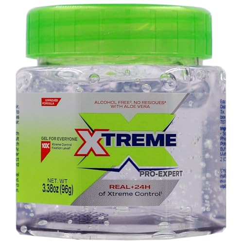 Xtreme Pro-Expert Clear Hair Styling Gel, 3.39 Oz, 6 Pack, Alcohol-Free with Aloe Vera, 24 Hour Control - Image 3