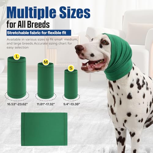 Image of Dog Calming Hoodie Quiet Head Cover Sleeves Anxiety Relief /Noise Protection - Grooming - Thunder - Fireworks