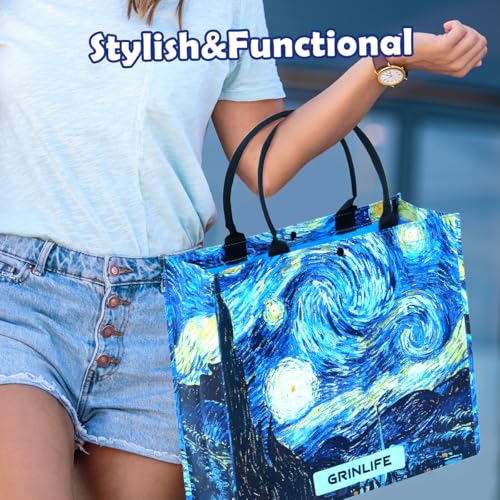 Utility Tote Bag for Women, Large Foldable Waterproof Travel Tote Bags for Shopping Gym Beach Daily Use4