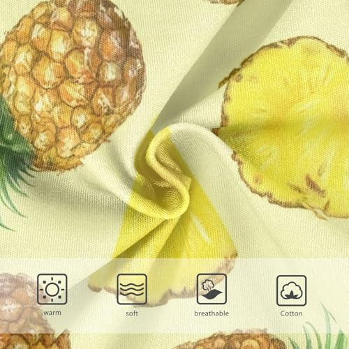 Pineapples Light Yellow Toddler Girls Underwear 2t Cotton Cute Panties Girl Florals Kids Briefs Undies3