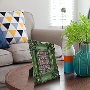 SIMON'S SHOP 4x6 Picture Frame Baroque Picture Frames 4x6 Shabby Chic Photo Frames in Moss Green SIMONS SHOP 4×6 Picture Frame Baroque Picture Frames 4×6 Shabby Chic Photo Frames in Moss Green