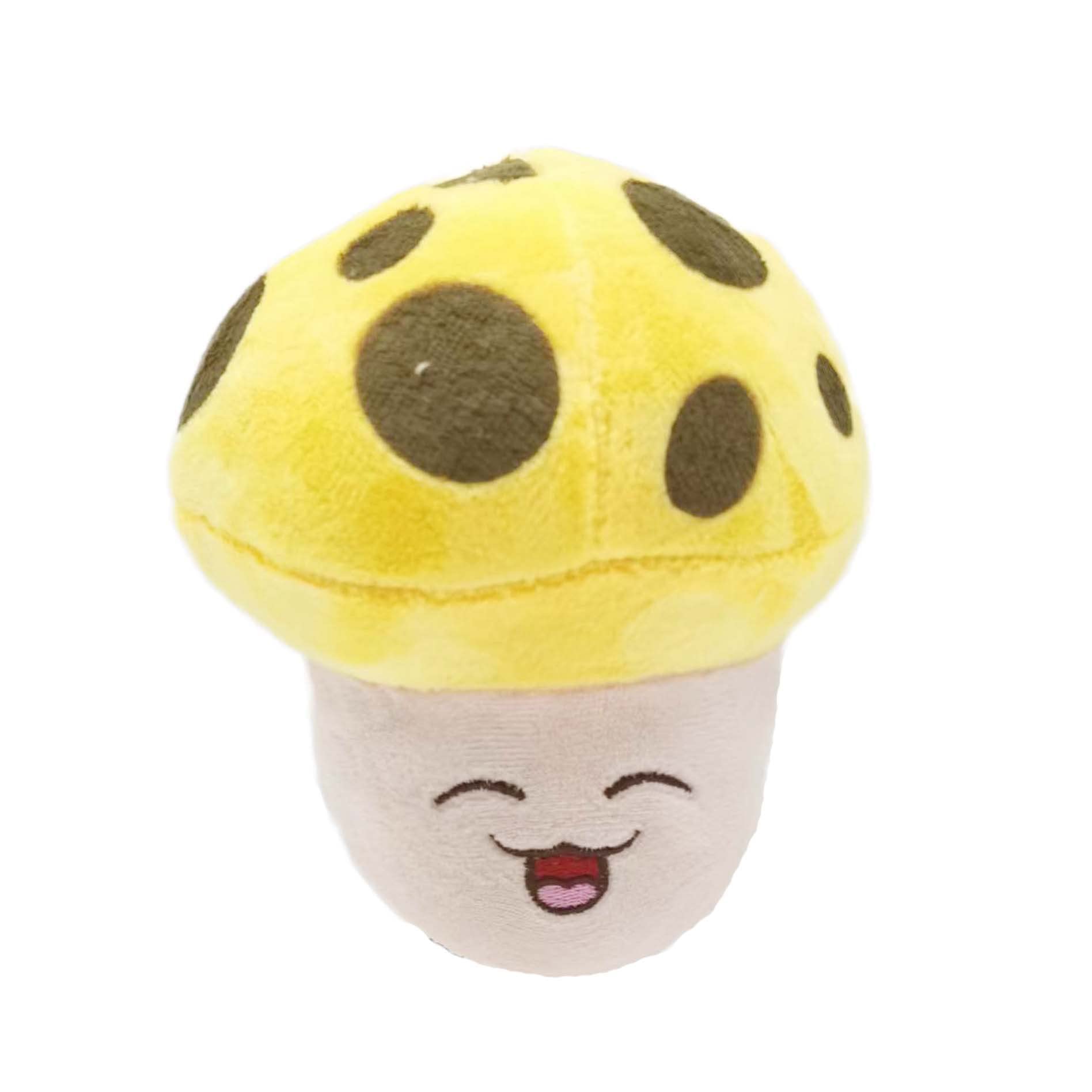 PVZ Plush Toys-Come with 50pcs Stickers, PVZ Figures Plush Stuffed Toy, Zombie Plant Plush Toy, Zombie Plush, Plants Plush, PVZ Stuffed Toys, PVZ Plush Figures Set (Happy Mushroom)