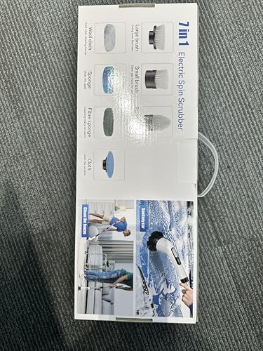 Electric Spin Scrubber, Temodu Rechargeable Bathroom Cleaning Brush, Electric Scrubber Cordless, 8 Replaceable Drill Heads Cleaning Brush with Bathroom/Kitchen/Tiles/Car - Image 13
