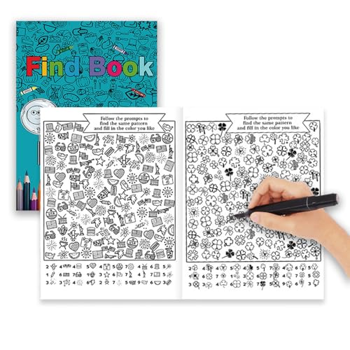 Libro para colorear de dibujos animados – Páginas para colorear de relajación, actividad para adolescentes, búsqueda, juguete, compañero interactivo de entretenimiento | 21 x 28,5 cm, vacaciones