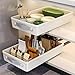Produktbild VGECEE Teleskopschublade Ausziehbare Schublade Küchenschrank Organizer Ausziehbar (25 cm B x 40 cm T x 8.6 cm H) Ausziehbare Schublade Küche Ausziehbarer Schrank Organizer Küche für Küchenschränke