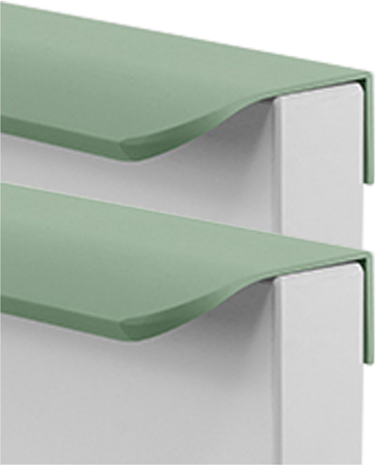 Modern cabinet handles, 2 Packs Cabinet Invisible Concealed Kitchen Cupboard Handles,Hidden Drawer Pulls,Finger Edge Pull Aluminum Alloy Furniture Profile Circular arc Door Knob for Wardrobe,Bathroom(