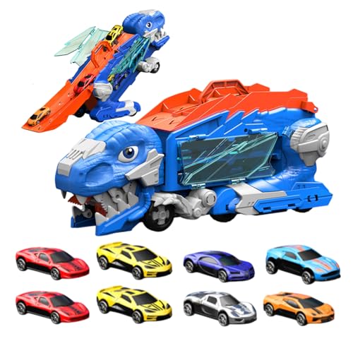 Camion de transport dinosaure et ses figurines : jouet éducatif de voyage pour enfants