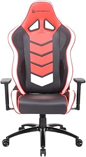 NEWSKILL – Silla Gamer Kaidan, Altura Ajustable, Respaldo Reclinable 180º, Reposabrazos 3D Regulable, PU Transpirable + Carbón, Pistón Gas Clase 4, hasta 150Kg, Cojín Lumbar y Cervical, Color Rojo