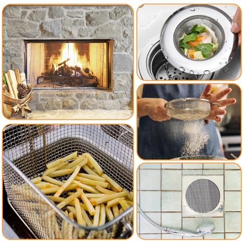 6 pack 128 inch wire mesh screen 20 mesh stainless steel mesh sturdy no rust metal mesh screen for diy projects cage vent garden window screen filter mesh