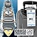 Cruise On MSC Cruise Luggage Tag Holder (4 Pack), Fits All MSC Ships & Tags, Clear, Waterproof, Plastic, Cruise Essentials 2026-2027, Durable Travel Accessories for Secure Bag Identification