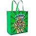 Teenage Mutant Ninja Turtles Tote Bag Bundle - TMNT Accessories Bundle with 3 Grocery Bags Featuring Donatello, Leonardo, Michelangelo, Raphael Plus Stickers | TMNT Reusable Bags