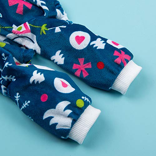 Image of CuteBone Soft & Stretchy Dog Christmas Pajamas - Cozy Pet Jammies Breathable Jumpsuit for Small Dogs - All-Season Comfy Outfit Easy-On Pullover Design - Keeps Pets Warm & Comfortable P85XS