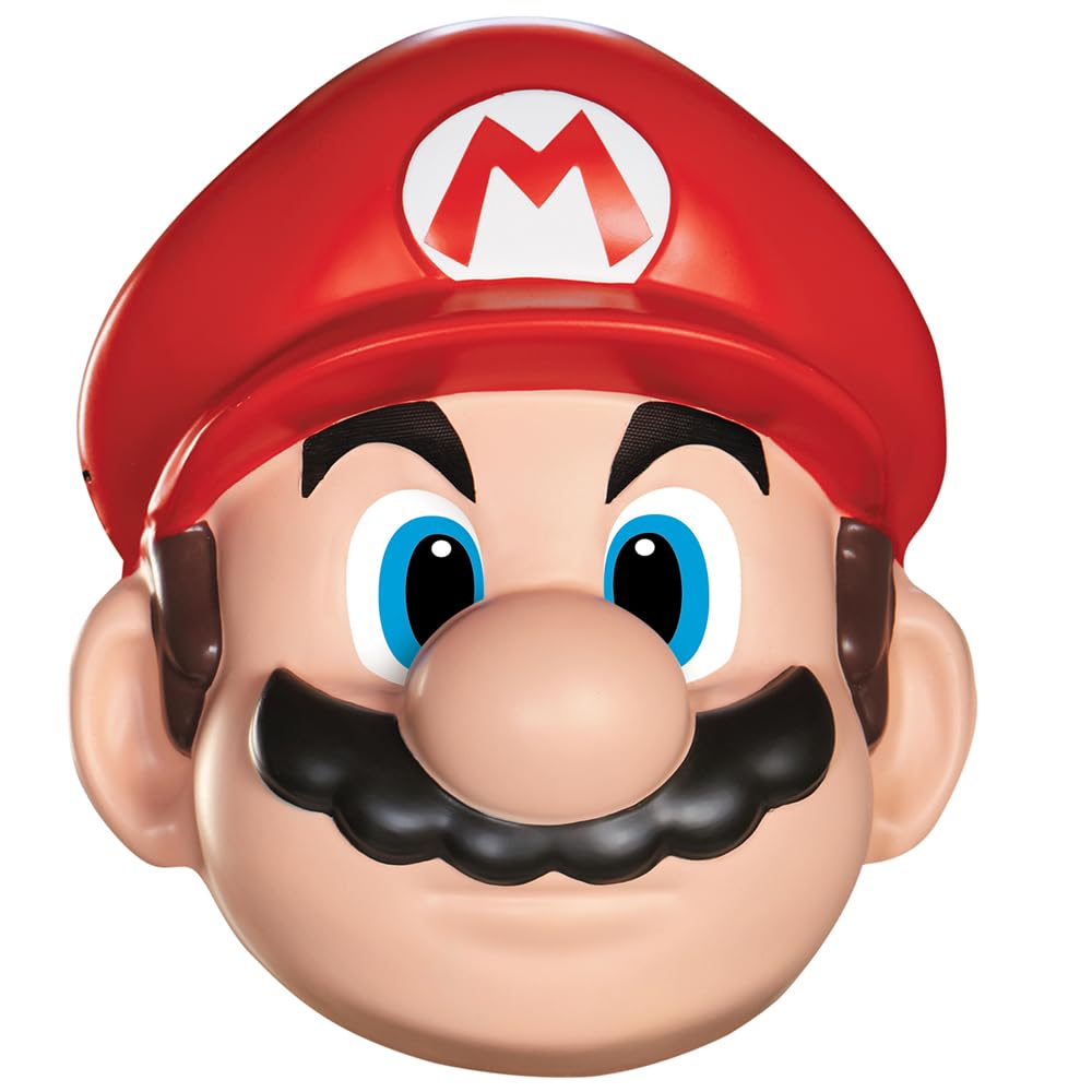 Mario Adult Mask, Red, One size