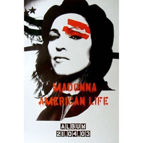 Affiche Madonna American Life grand format impression haute qualite