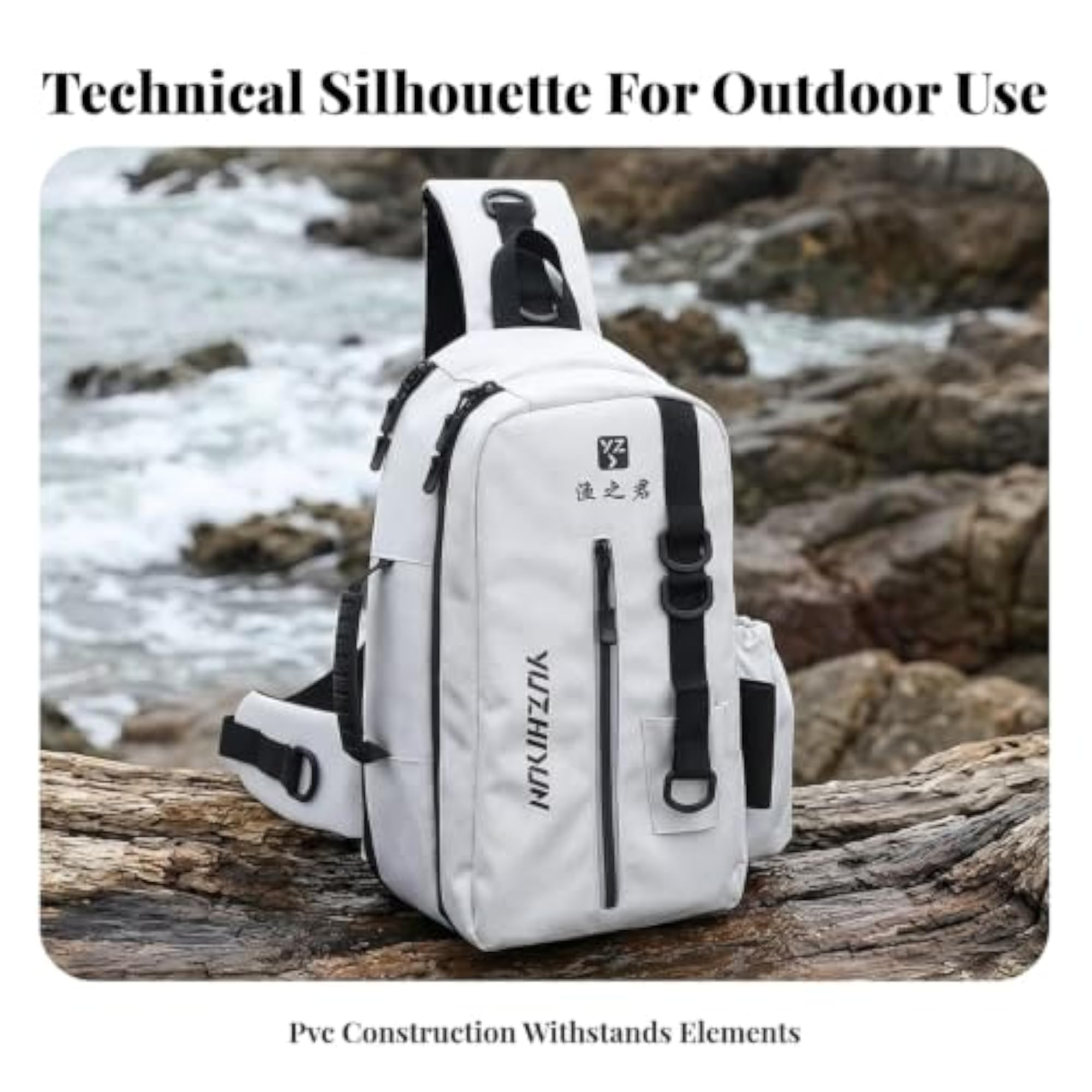 Fishing Shoulder Bag with Rod Holder, Organized Carrying