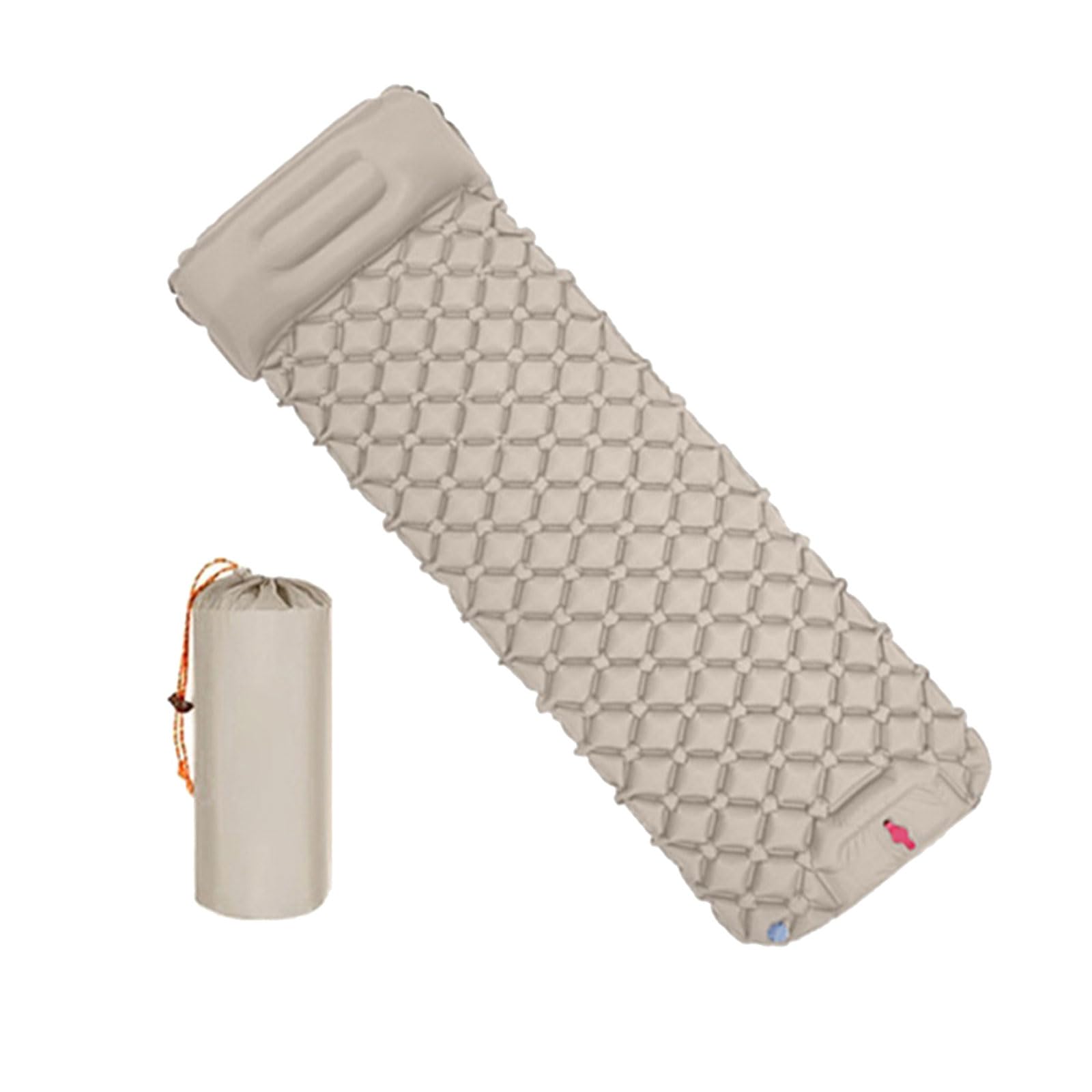 Matelas gonflable de camping léger avec oreillers intégrés et lit pliant de voyage