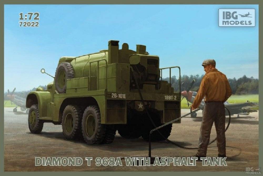 IBG 1/72 America Diamond T968A Asphalt Tanker Plastic Model PB72022