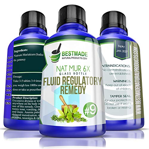 Natrum Muriaticum 6X Glass Bottle | Fluid Regulatory Remedy