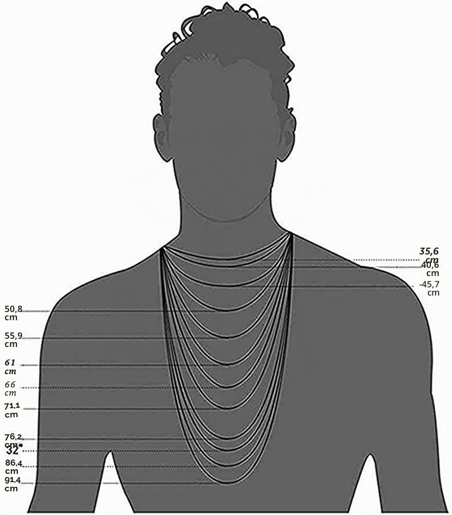 Ensemble collier et pendentif en or brillant 18 carats pour homme - Grande croix plate unie avec chaîne à maillons cubains - Cadeau pour homme ou femme