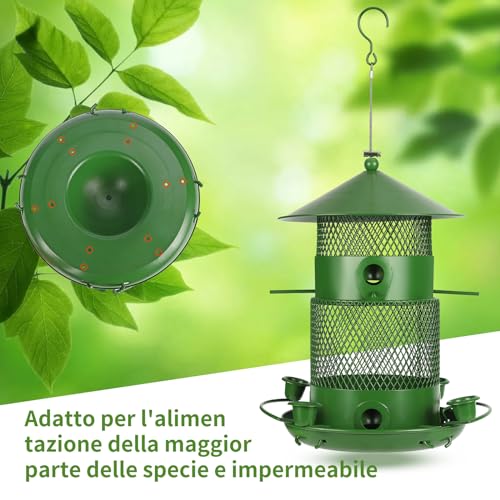 Glovios Mangiatoia per uccelli appendere