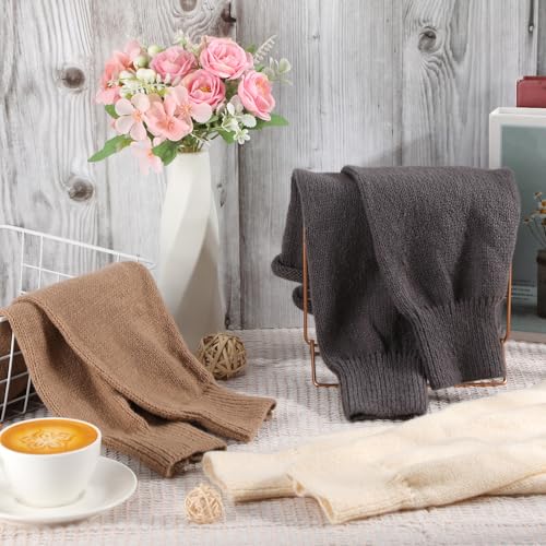 Image of 3 Pairs Women Leg Warmers Y2k Knitted Long Leg Warmers Halloween Gothic Lolita Accessories