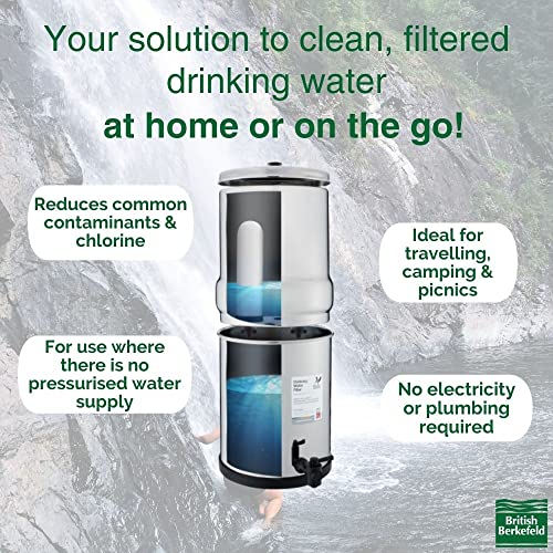 British Berkefeld Doulton W9361139 Gravity Countertop Water Filtration System 2.25 Gallons Made In Uk #TOP1