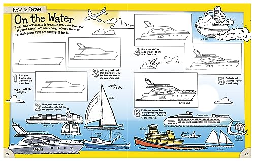 How to Draw Awesome Vehicles: Land, Sea, and Air: A Drawing Book for Kids Packed With 100+ Vehicles (Car and Boat Drawing Book) (How to Draw Series) - Image 4