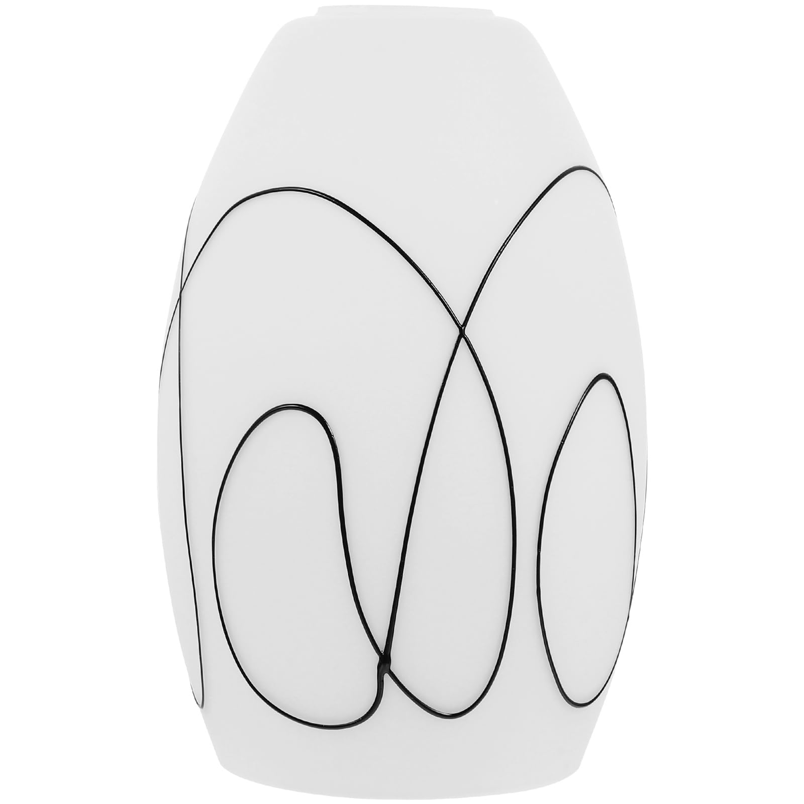 Ersatzlampenschirm aus Glas E27 mit Weißer Oberfläche, Dekorativ