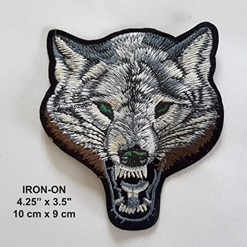 Image of Embroidered Patch, Black Base Hot Fix Glue Embroidery Cloth Paste Iron-on Patch DIY Clothes Sticker Trim Embellishments Applique (Fox)