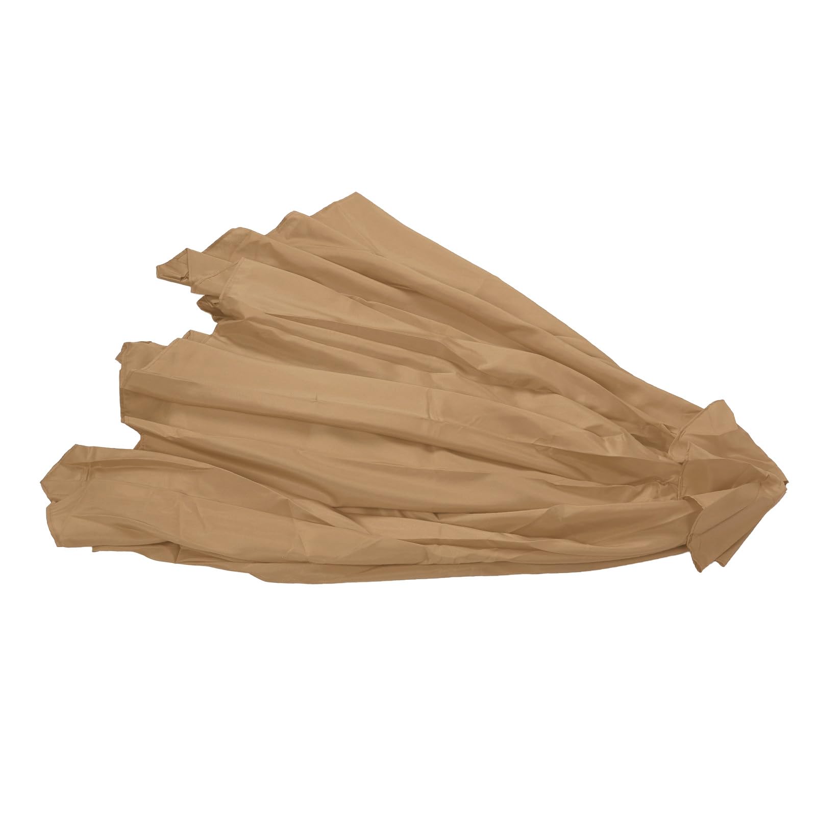 Tettoia per ombrellone da Esterno per Patio, Ricambio, Copertura per ombrellone da Giardino, Tessuto Antipioggia, Ampia Copertura, per ombrellone a 6 Stecche, Materiale Robusto e (caffè)
