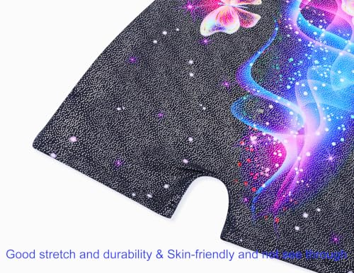 Image of Domusgo Gymnastics Leotards for Girls Sparkly One Piece Biketard Size 1-10Y
