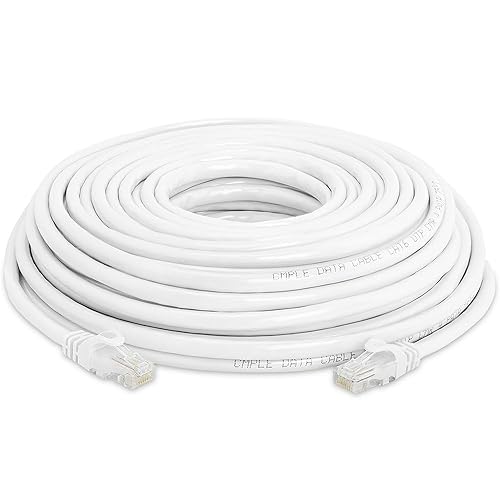Vista 81 de Cmple - Cable de red LAN CAT 6 500MHz UTP ETHERNET - 100 FT Azul