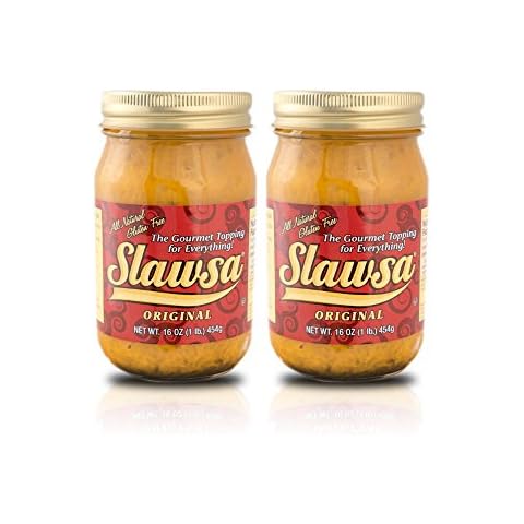 Slawsa All-Natural Gluten-Free The Gourmet Topping for Everything Certified Kosher Original Flavor 16 oz 2 pack Cover