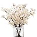 Emivery 5PCS Silk Cherry Blossom Branches Artificial White Flowers Spring Faux Floral Cherry Blossom Decor Home Garden Wedding Table Centerpieces Arrangements